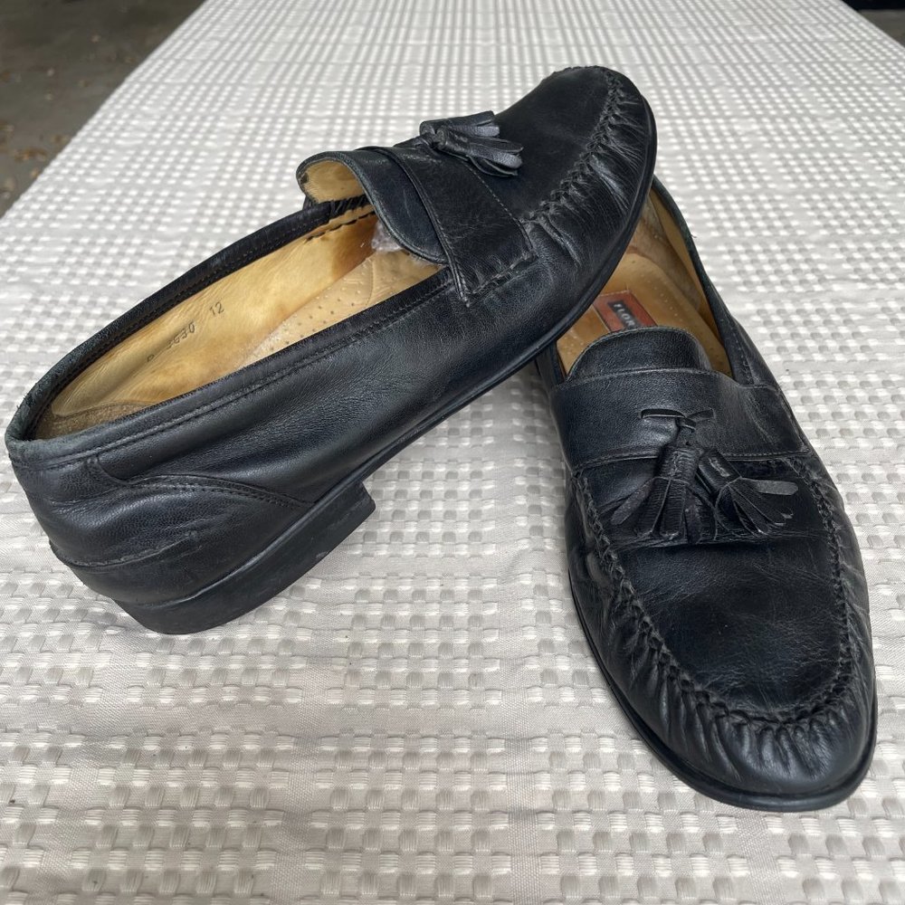 Florsheim Men's Black Loafers With Tassels